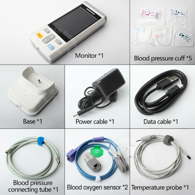 Handheld Multifunction Veterinary Monitor Blood Oxygen Monitor
