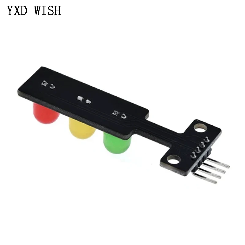 5V Traffic Light LED Display Module For Arduino Red Yellow Green 5mm LED Mini Traffic Light Board System Kit 10PCS