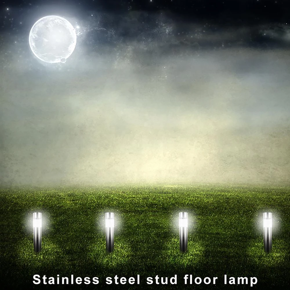 Stainless Steel LED Solar Lawn Lamp Outdoor Ground Garden Light Waterproof for Garden Landscape Patio Path Lamp led solar garden lights