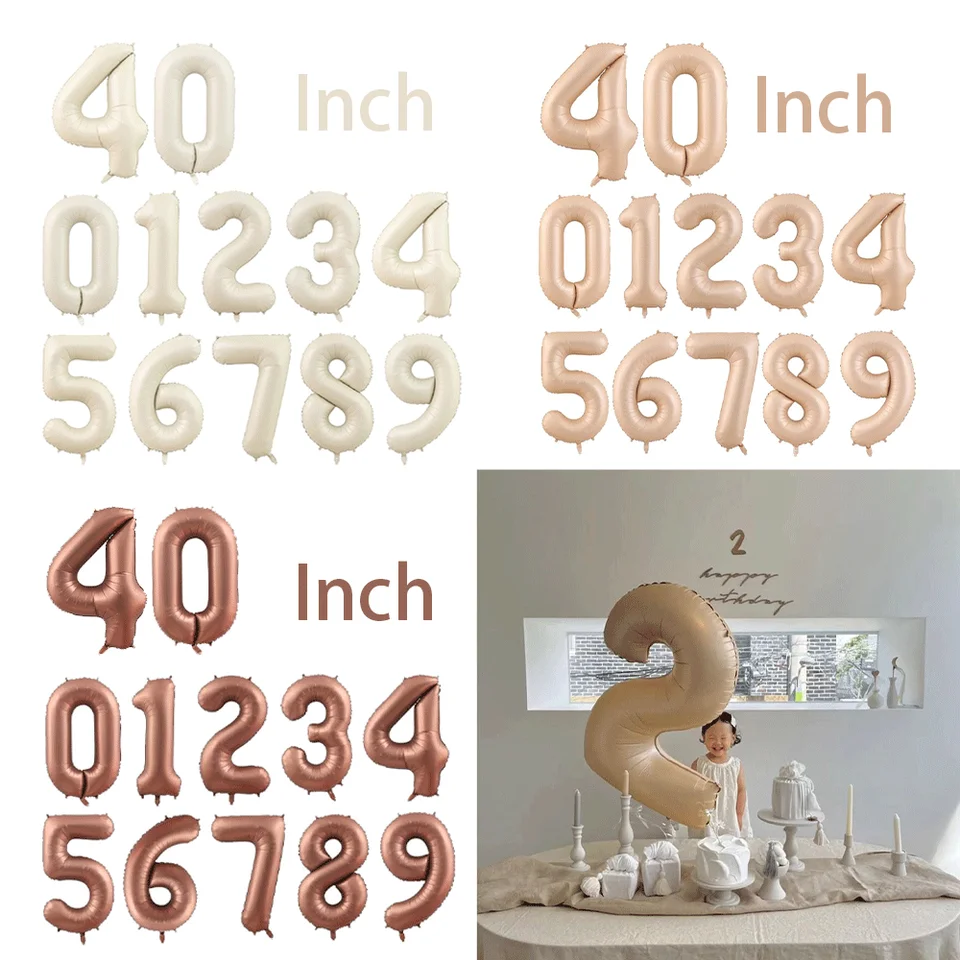 Ballon Géant Chiffre 2026 En Aluminium – Déco Fête Anniversaire, Mariage, Graduation – Taille 95x45 Cm, Flotte Longtemps