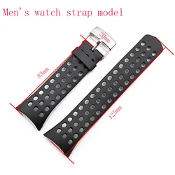 Waterproof Silicone Watch Band Accessories - Unisex Sports Rubber Strap - SUUNTO M series (M series for men)