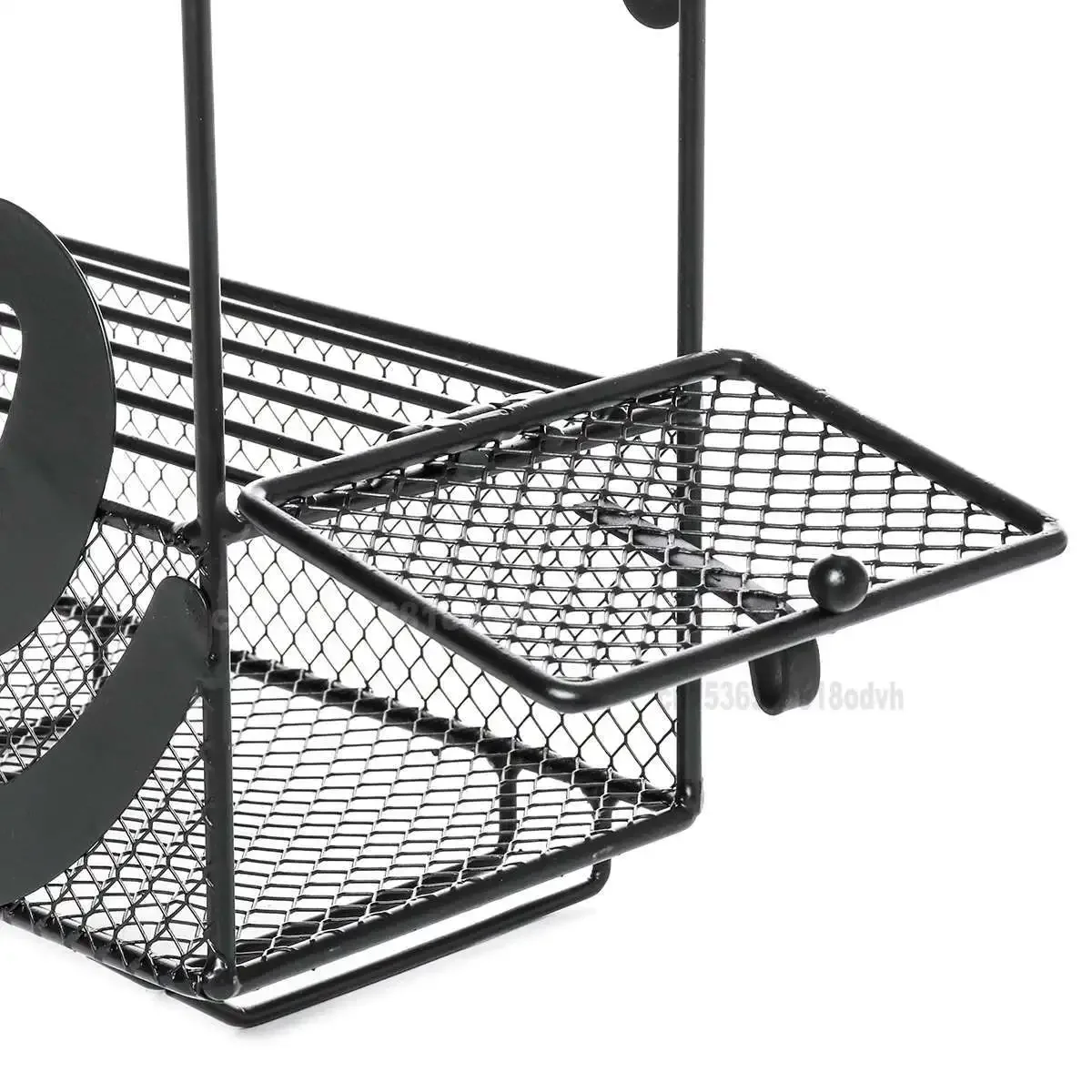 Wall Mounted Iron Wine Rack 4 Hooks Wine Glass Holders Metal Rack Bottle Champagne Shelf with Extra Cork Tray