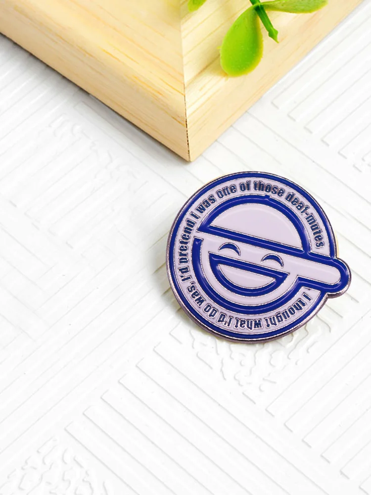 Laughing Man Badge Ghost-In-The-Shell Brosche Sci-Fi Comic Fans Zubehör – Detail 7