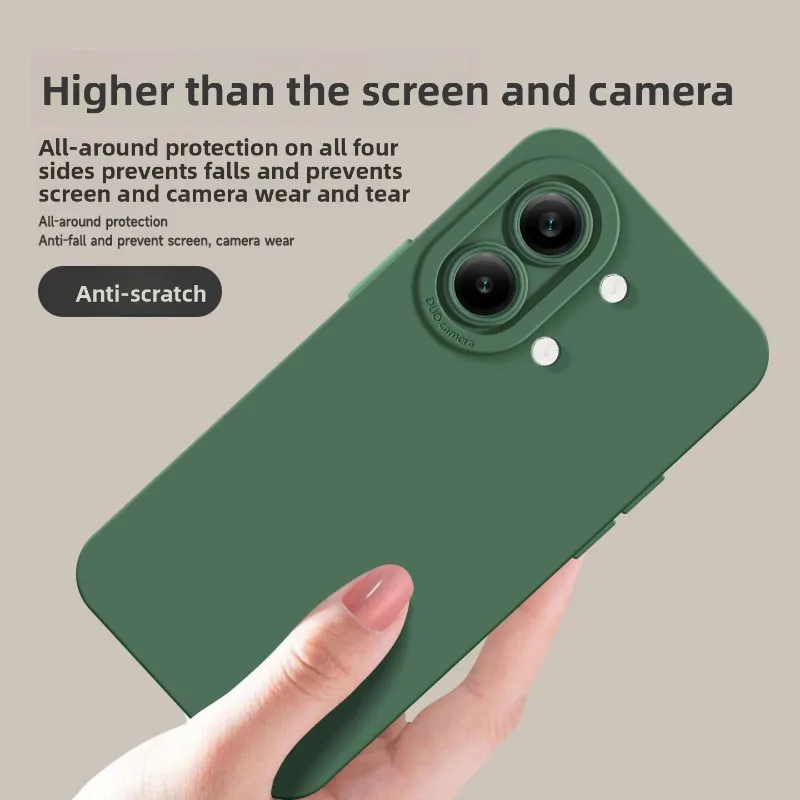 Silicone Shockproof Case - Fashion Skin-friendly Liquid Cover