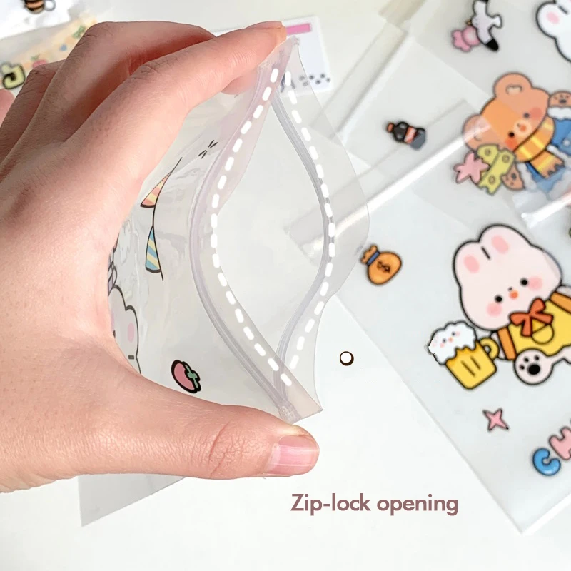 Cartoon Cute Animal Reusable Snack Bags - Fresh-Keeping Storage