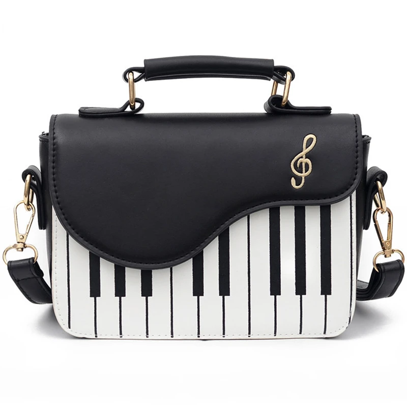 

Fashion personality piano note small shoulder bag PU casual ladies handbag shoulder bag messenger bag handbag women's flip bag