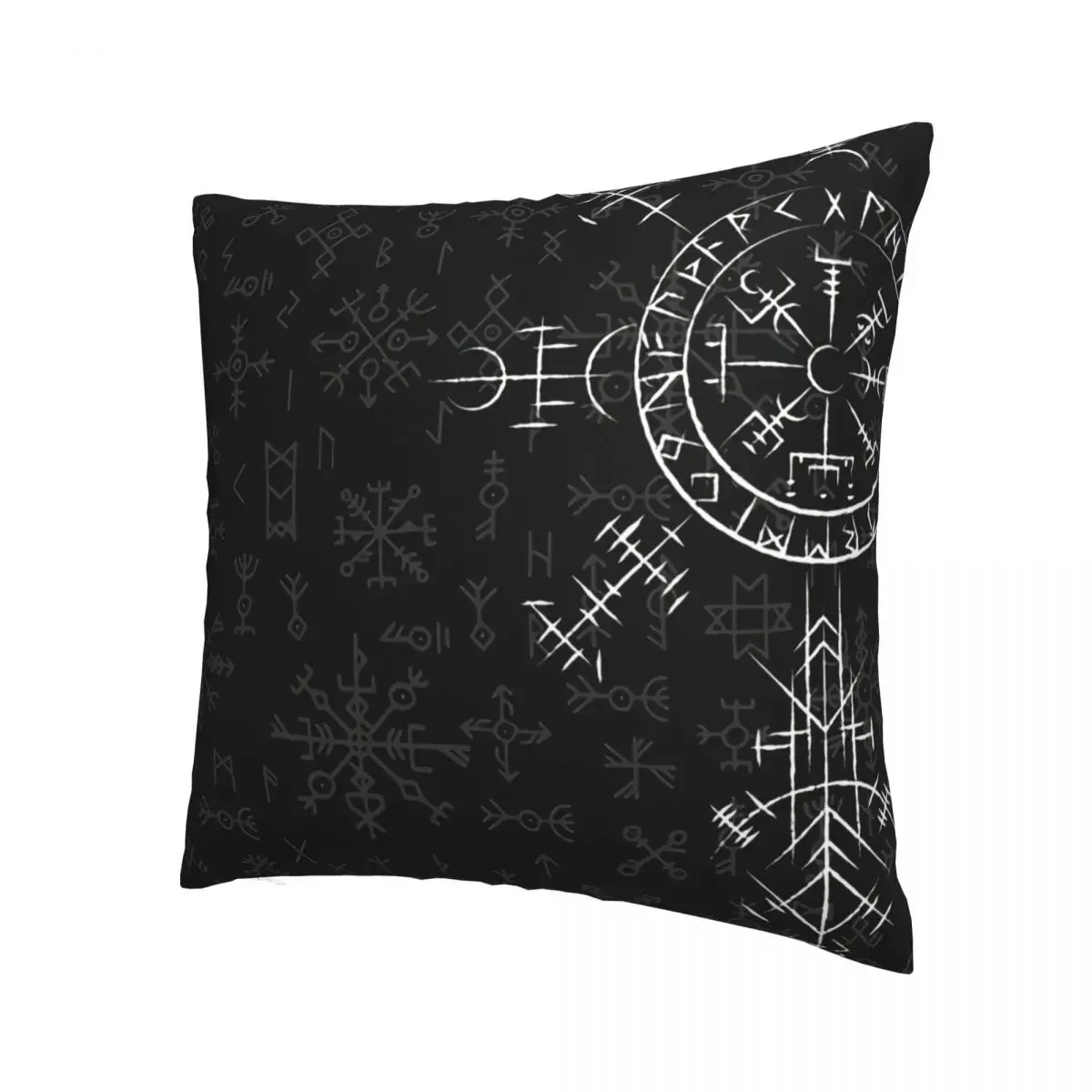Celtic Lucky Charm Compass Symbole Celtic Vegvisir Pillowcase Viking Norse Backpack Cushion For Sofa Coussin Covers Decorative
