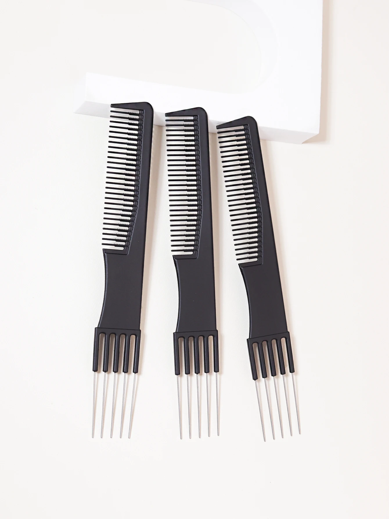 3 قطع من أمشاط صبغ الشعر الاحترافية بتصميم مزدوج م...