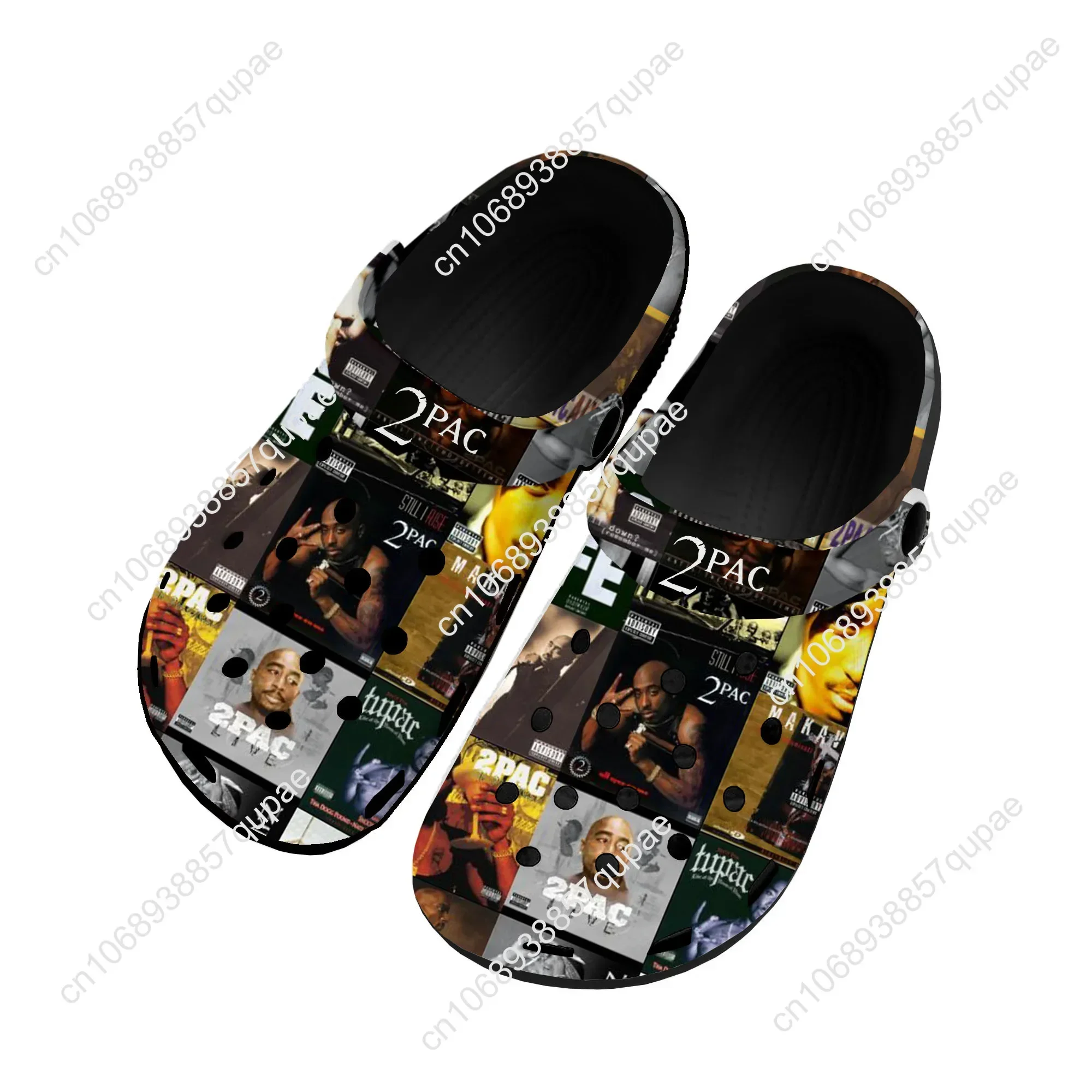Rap 2Pac Tupac All Eyez on Me Home Clogs Custom Water Shoes Mens Womens Teenager Shoe 3D Print Garden Clog Beach Hole Slippers