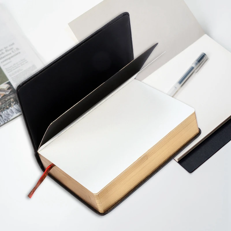 빈티지 두꺼운 종이 노트북 메모장, PU + 종이, 성서 일기장, 일정 플래너, 학교 사무실 문구 용품