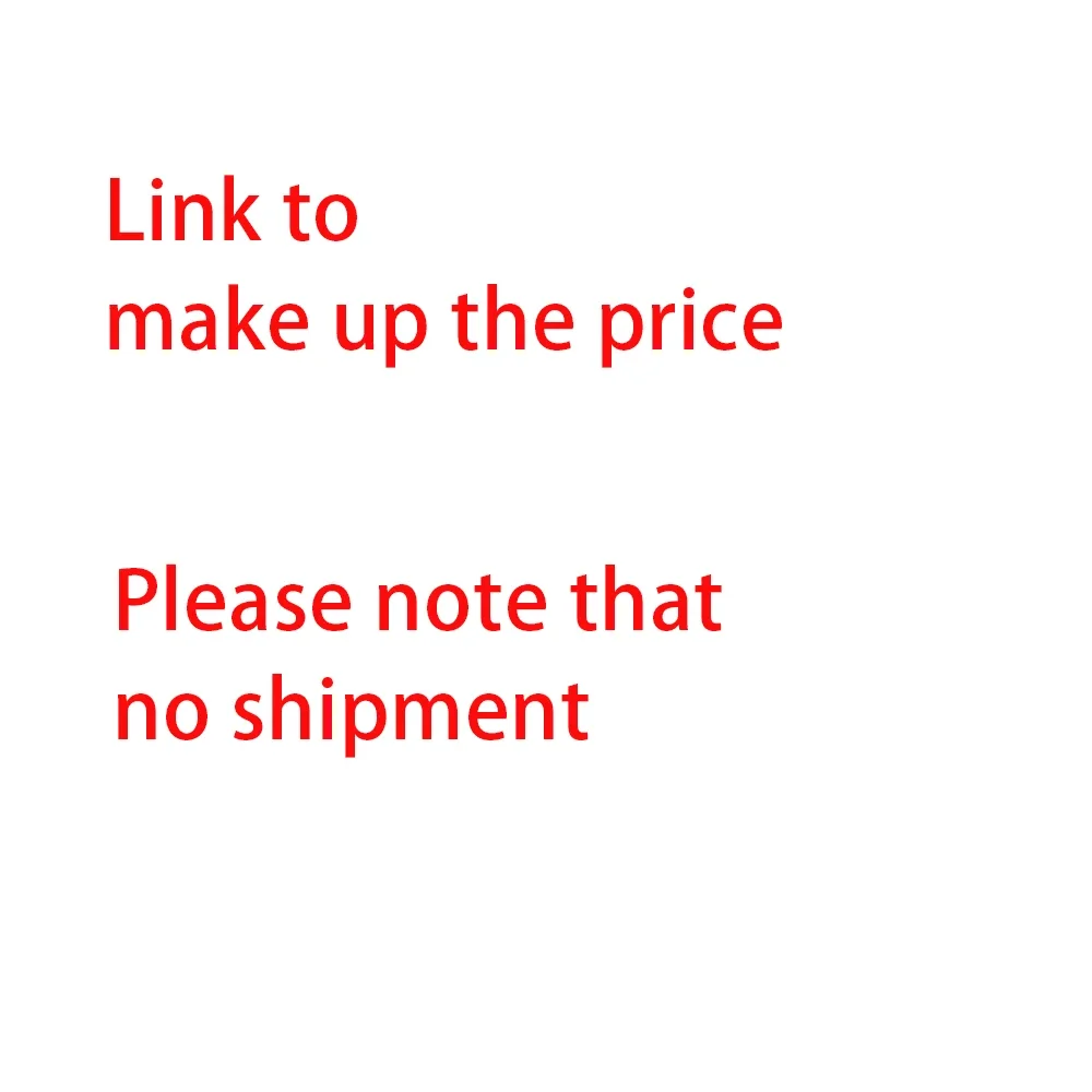 

make up the price, no send