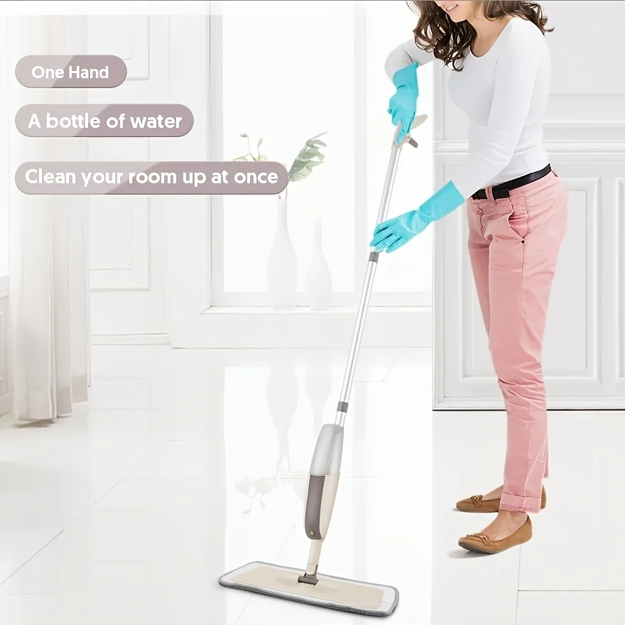 usSpray Mop with Three Washable Pads, a Spray Flat Mop for Home Use, Suitable for Both Wet And Dry Cleaning, Designed for Floor Cleaning, Compatible with Hardwood, Laminate, And Ceramic Tilesd 6
