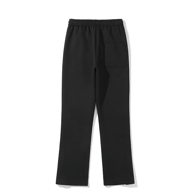 Men High Street Fashion Loose Casual Zipper Hem Sport Pants Sweatpants Joggers Women Hip Hop Long Trousers