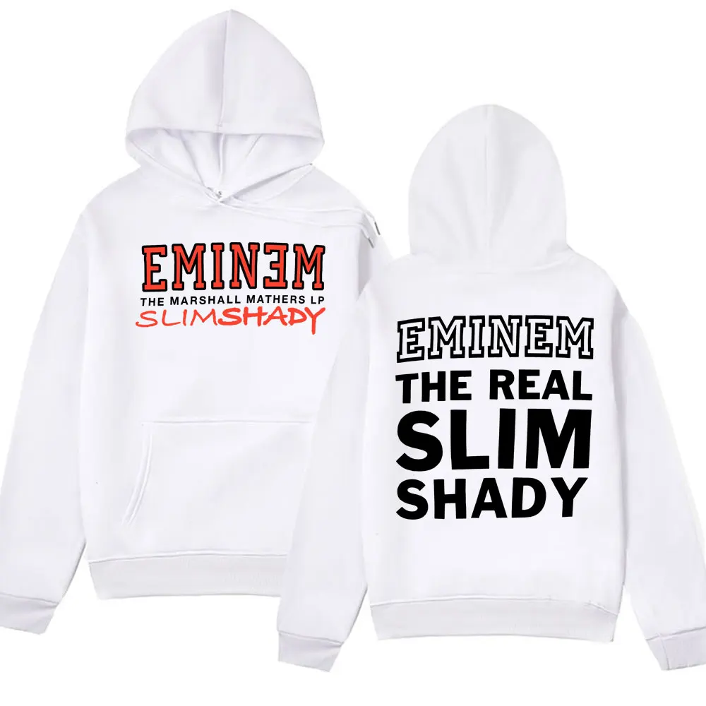 Rapper Eminem Music Album Hoodies World Tour Gift for Fan Graphic Hoodie Men Women's Fashion Hip Hop Style Oversized Sweatshirts