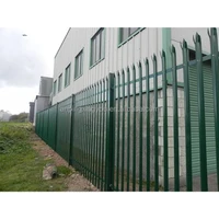 Fencing Garden Trellis Gates Durable Green Euro Curved Top Palisade Fencing 2
