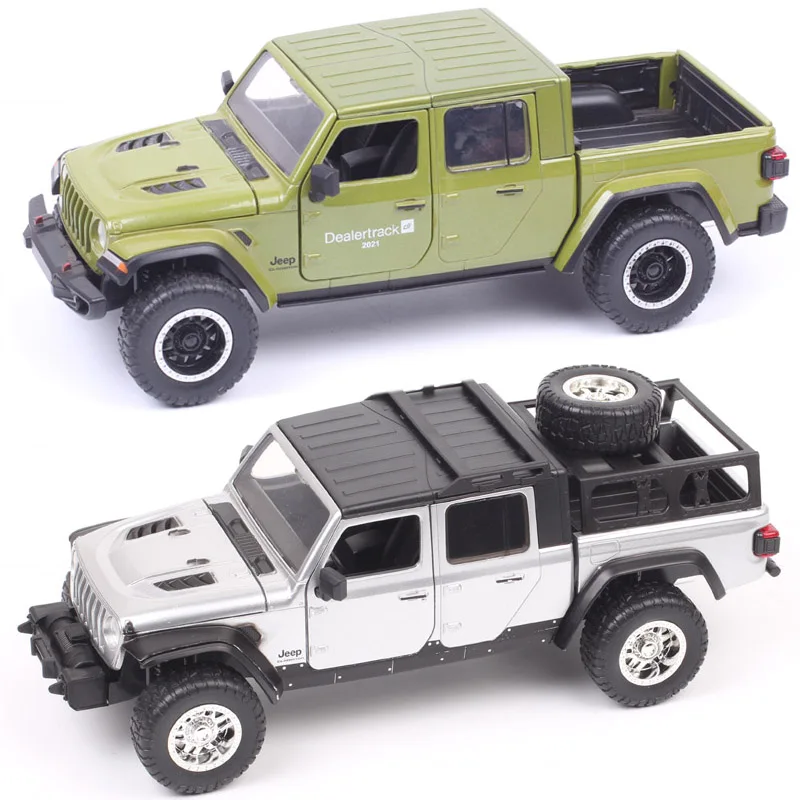 Jada Just Trucks 1:24 Scale 2020 Jeep Gladiator Dealertrack Pickup Vehicle Offroad Car Amry Model Diecast Toy Furious Souvenir jada impala 1 24 scale diecast car model alloy classic vehicle adult collection gift toys souvenir toy