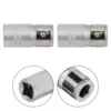 Reliable and Sturdy Socket Bits Converter Screwdriver Holder 2PCS 14 Square Drive to 14 Hex Shank for Heavy Duty Work
