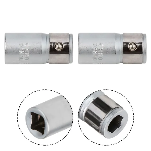 Reliable and Sturdy Socket Bits Converter Screwdriver Holder 2PCS 14 Square Drive to 14 Hex Shank for Heavy Duty Work Reliable and Sturdy Socket Bits Converter Screwdriver Holder 2PCS 14 Square Drive to 14 Hex Shank for Heavy Duty Work