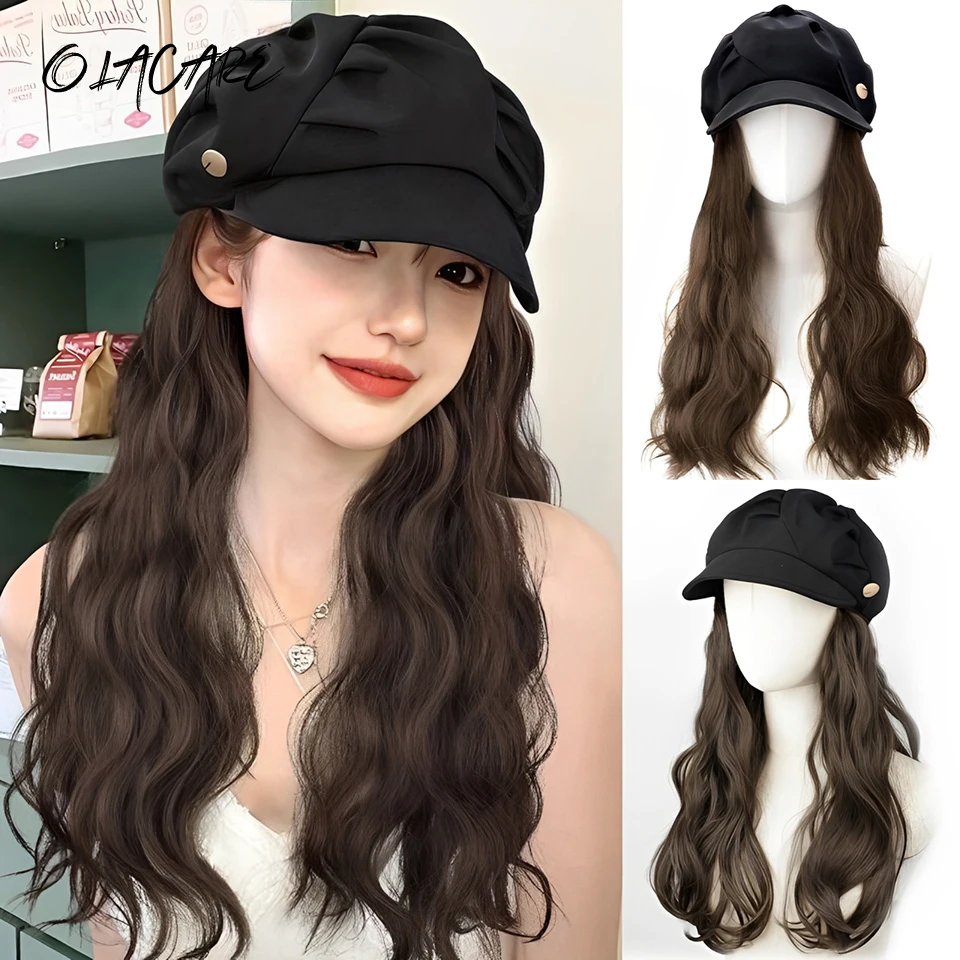 Synthetic Hair Long Curl Wig for Women Autumn Winter