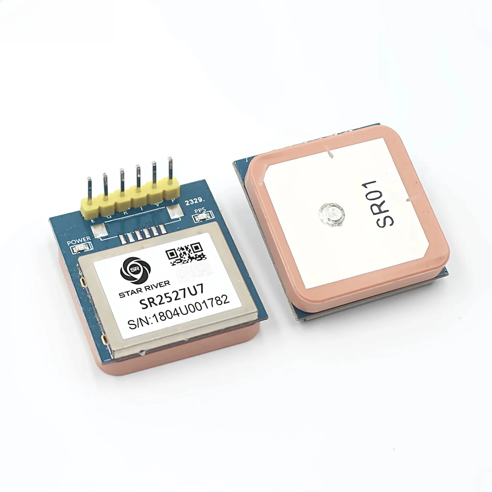 SR2527U7 고정밀 GPS 포지셔닝 모듈 G7020-KT TTL 레벨 출력 PPS 타이밍 내장 세라믹 안테나 GPS 수신기 모듈
