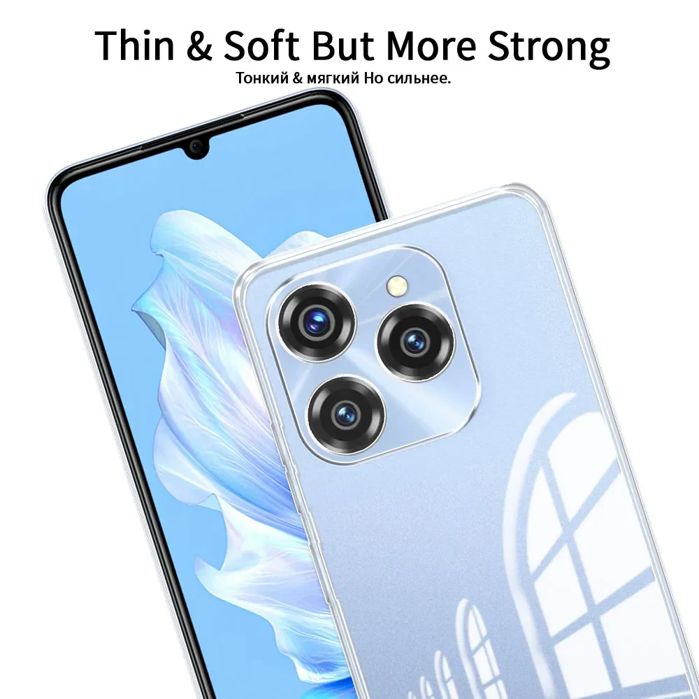 Ikiiqii Funda Para Oukitel C50 (6.80") Carcasa Tapa Case Black