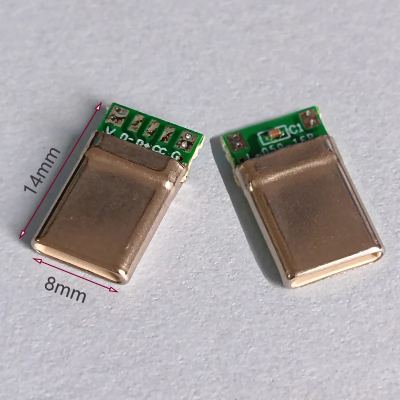 1-5세트 USB-A 남성-타입-C DIY 용접 키트 USB 고속 충전 커넥터 플러그 (휴대폰 케이블 수리용 OTG 데이터 충전 DIY 키트)