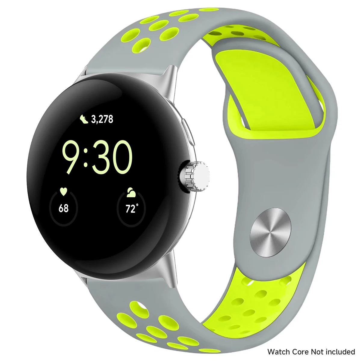 Breathable Silicone Sports Band for Google Pixel Watch - 41mm & 45mm Accessory Bracelet
