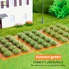 15pcs 8mm 10mm Miniature Flower Ho Diy Model Making Grass Tuft Cluster Garden Decoration Military Scene Materials for Diorama 5