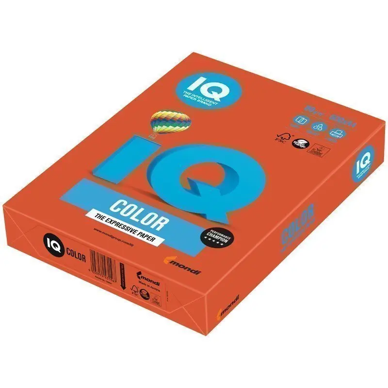 Бумага IQ &quotColor intensive&quot А4 80г/м2 500л. (красный кирпич) | Электроника
