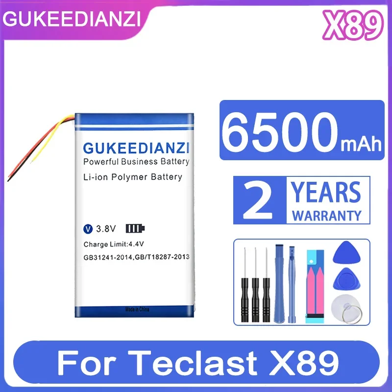 

GUKEEDIANZI Replacement Battery X 89 6500mAh For Teclast kindow P89 3G M89 P89SE X89HD X89 Laptop Batteries