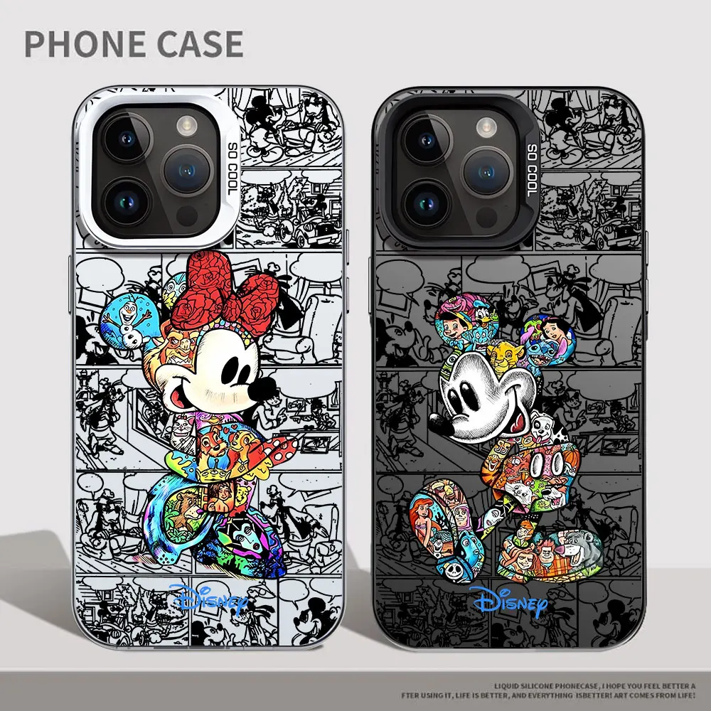 Custodia Morbida Antiurto Per Iphone 13 14 Plus 15 Pro Max X 12 Pro Xs Max Xr 11 11 Pro 12 Retro Disney Mickey Stitch Cover
