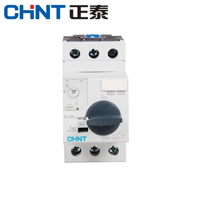 CHINT 모터 보호대 엔진 보호 장치 NS2-25 NS2-25X 손잡이 단추, Tpye NS2-32 1.6-2.5A 2.5-4A 4-6.3A 6-10A 9-14A 18A 25A