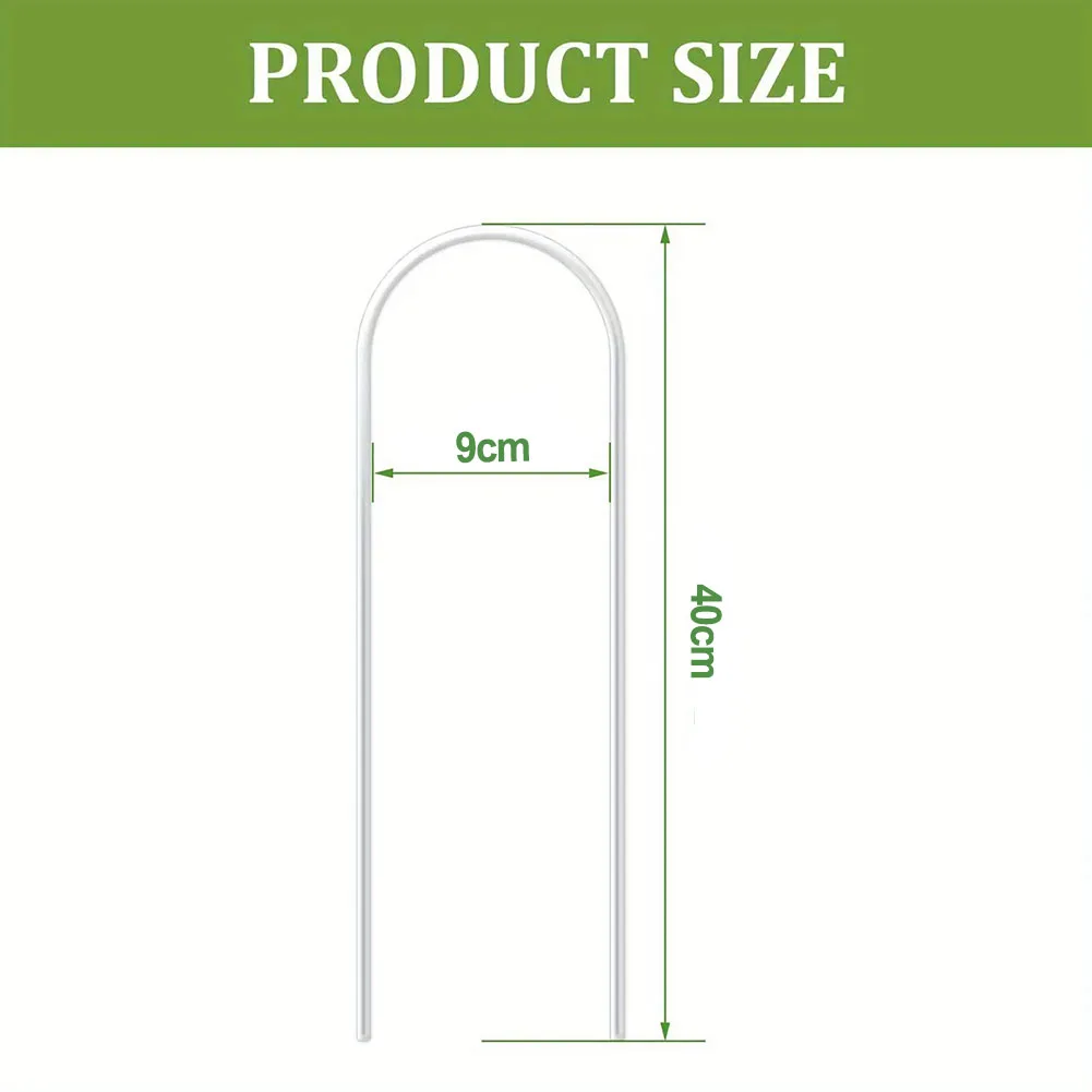 2PCS U-shaped Acrylic Plant Climbing Support Frame Indoor Flower Plant Vine Climbing Bracket Fixed Rod