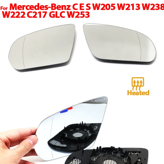 Left & Right Side Mirror Glass Rearview Exterior Wide for Mercedes-Benz C E  S GLC W205 W213 W238 W222 C217 C253 X205 X253 - AliExpress