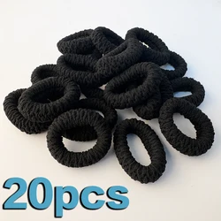 Enhanced Product Title:  
Durable Seamless Black Hair Ties - High Elasticity, Non - Slip, Versatile Hair Accessories for Sports & Everyday Use (Random Color)