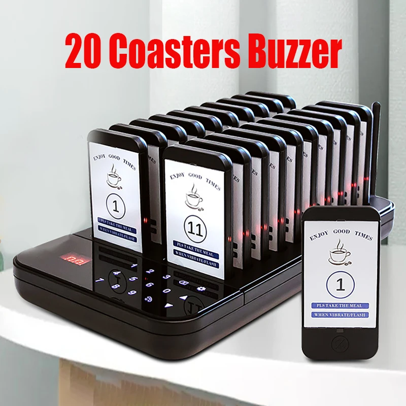 Cercapersone Ristorante Wireless Celling Cercapersone Sistema 20 Canali Cameriere Per Chiesa Nursery Cafe Bar Caffè Fast Food Truck Bar 2023