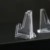 10Pcs Card Display Stand Sturdy Stable Premium Acrylic Sport Card Holder Versatile Use Clear Mini Easel Stand for Challenge Coin 3