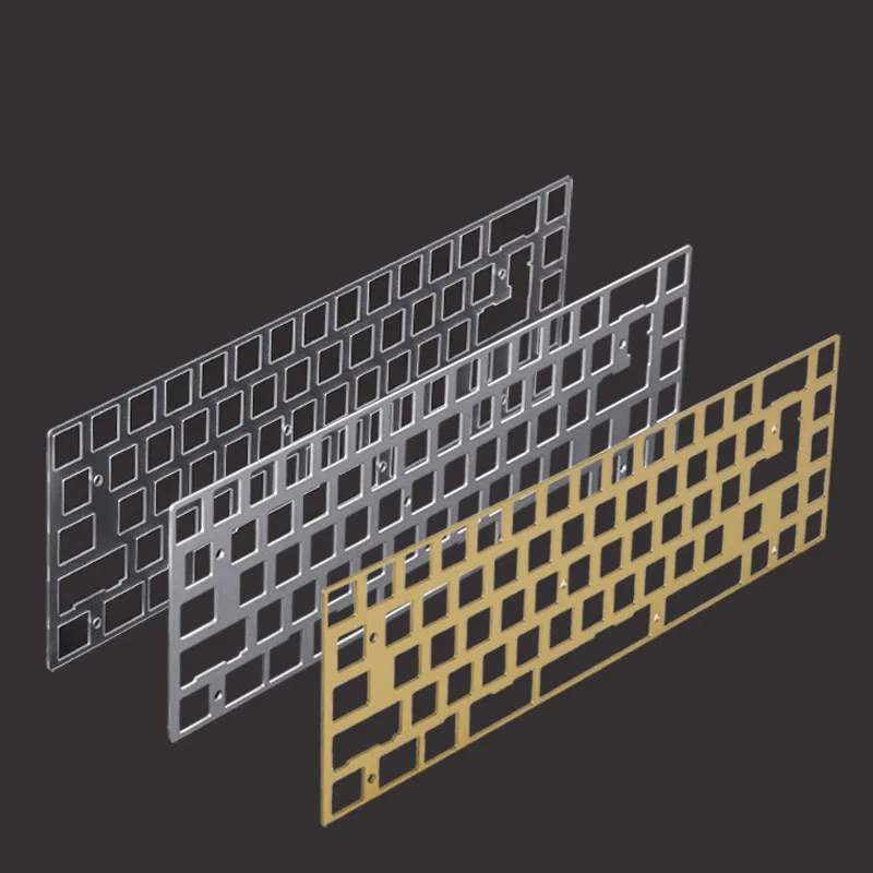 Placa de Posicionamento de Policarbonato de Alumínio para Teclado Mecânico 68 Layout Compatível com Tada68 Kbd65 Pcb Kbd 67 68 Key