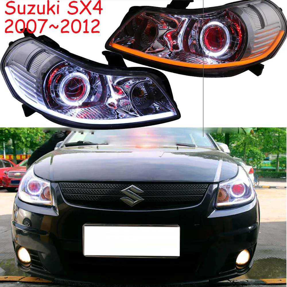 

2007~2012y car bumer head light for Suzuki SX4 headlight car accessories LED DRL HID xenon fog for Suzuki SX4 headlamp