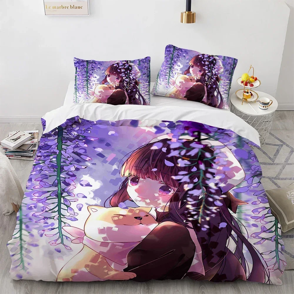 Anime Card Captor Sakura Bettwäsche Set Bettbezug Schlafzimmer Tröster Abdeckungen Einzel Twin King Size Bettbezug Heimtextilien 2/3PCS – Detail 4