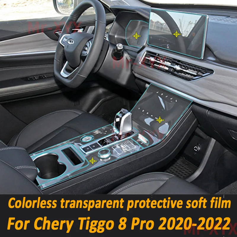 

TPU Gearbox Panel Film Dashboard Protective Sticker Interior Anti-Scratch Car Accessories For Chery Tiggo 8 pro max 2021 2022