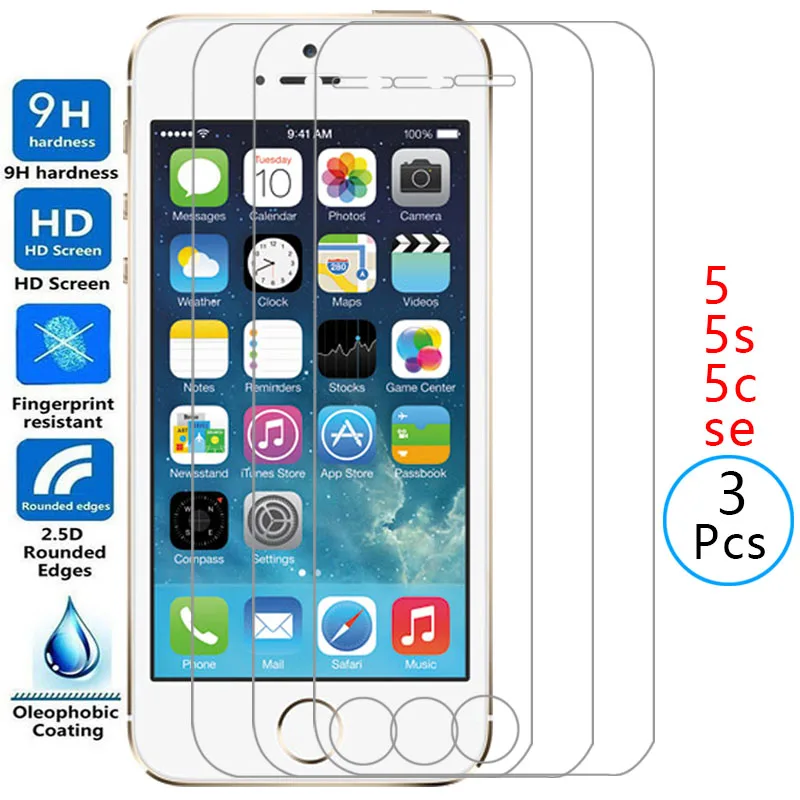 Pellicola Salvaschermo Per Apple Iphone Se 5 S 5C 5 S C Vetro Temperato Protettivo Su Iphonese Iphone5S Film Glas 9H I Phone Ipone Iphon