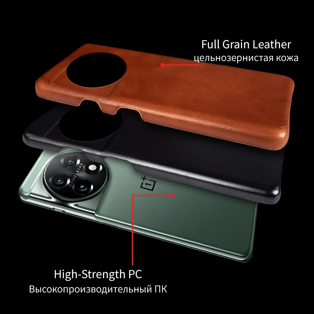 손으로 만든 오일 왁스 가죽 케이스 Oneplus 11  미적 빈티지 레트로 전화 커버, 10TPro 10 Pro 10R 9Pro 9R 8Pro
