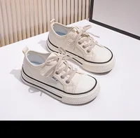 2024 Spring Autumn New Boy Shoes Toddler Girl Sneakers Kids Jelly Color Canvas Shoes Children  Casual Lace Up Classic FlatsShoes 4