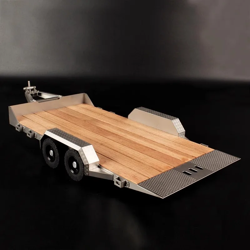 

1/14 Flatbed Trailer for 1/10 RC Rock Crawler Car TRX4 Ford Bronco Defender D110 VS4-10 Phoenix Capo JKMAX SCX10 iii Wrangler