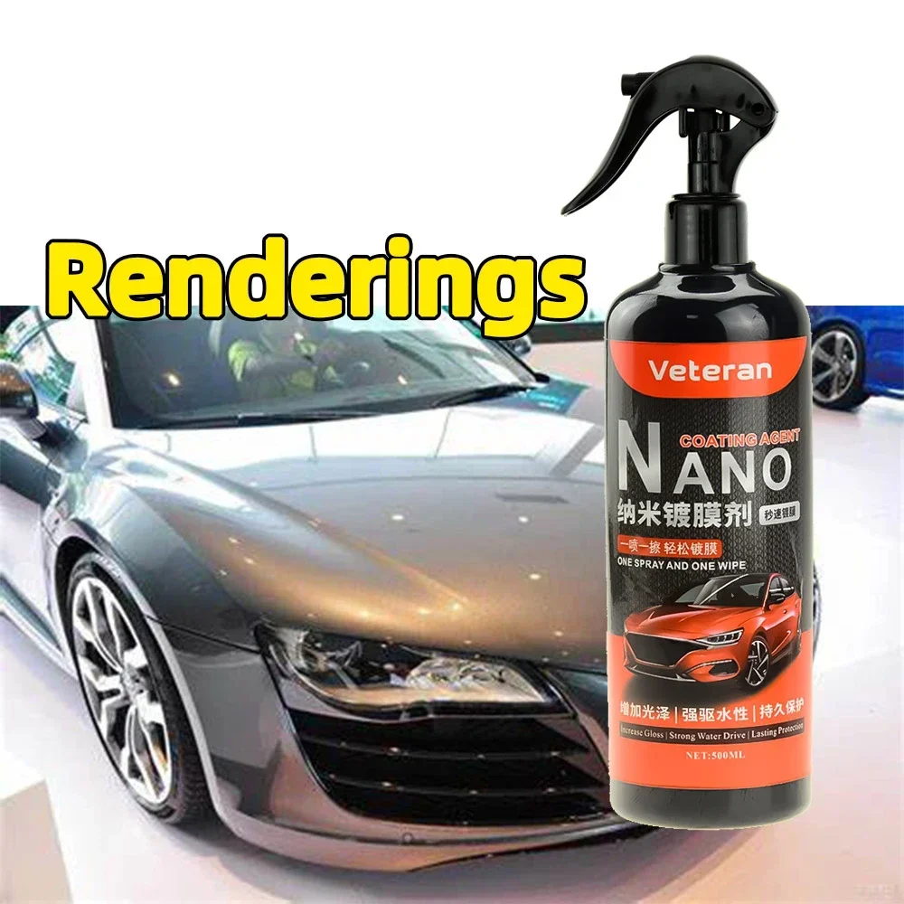 500ML 9H Hardness Car Detailing Ceramic Coating Car Products Nano Glass Plated Crystal Polish