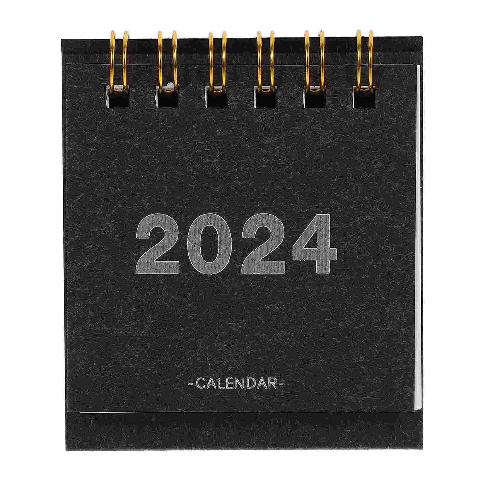 Mini Calendar Desktop Calendar Cartoon Daily Weekly Scheduler Planner Desk Monthly Plan Notebook Calendar Top Decoration daily planner 2024 wall calendar 18 months weekly schedule stationery supplies home decoration office stationery