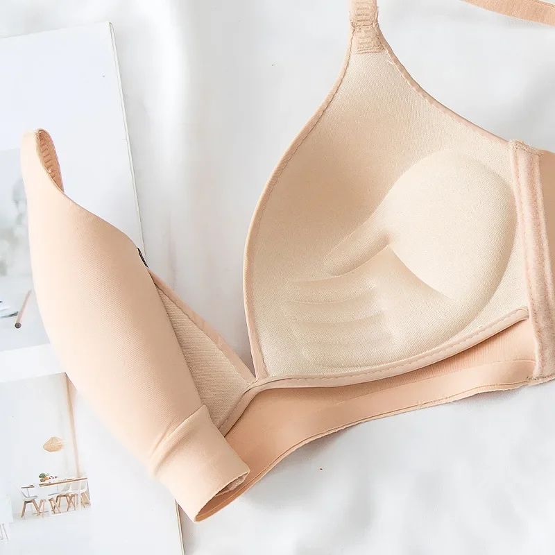FallSweet 2PCS/set Seamless Push Up Bra for Women Wireless Bralette 3/4 Cup Soft Comfortable Underwear Sexy Female Lingerie 4