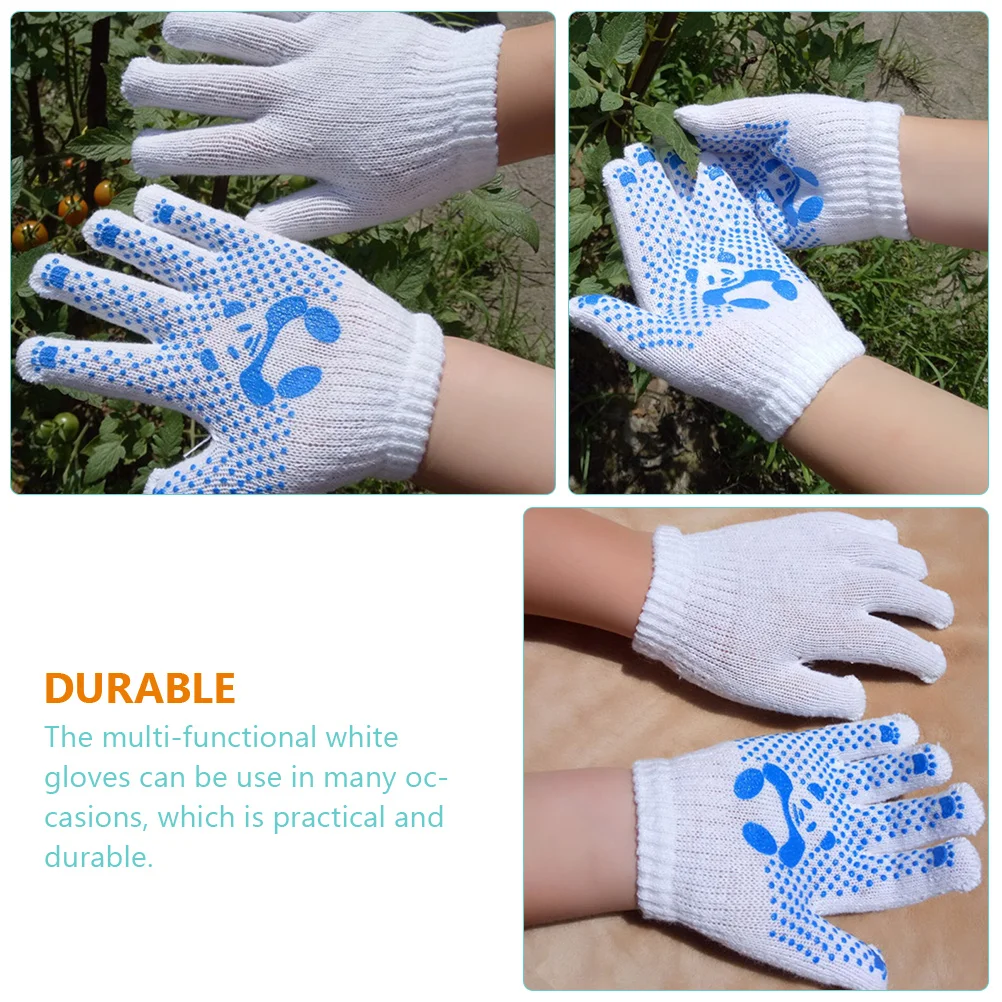 Mittens Kids Children Gloves Hand Protectors Garden Work Gloves Working Gloves Kids Gardening Gripper Gloves for Children 4