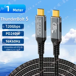 Ultra High - Speed 16K 240W Type C Cable - Full - Featured Fast Charging and Data Transfer - Type - C to Type - C (T1 1M)